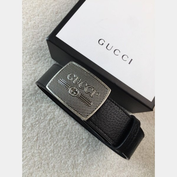 Knockoff Gucci Leather Belt 38mm Black Replica