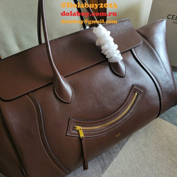 Top Celine SMILING NEW LUGGAGE Large Tote Bag