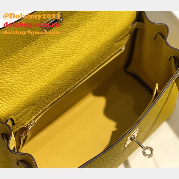 Buy Designer Replica Hermes Kelly 25/28CM Togo Bags Online