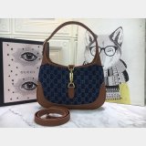 Gucci 1:1 Quality Jackie 1961 small shoulder 636706 Dark blue bag