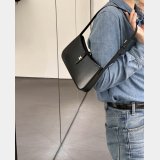Celine Tina Shoulder Shiny Black Calfskin 123053 Bag