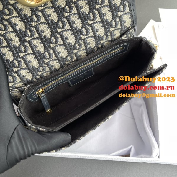 30 Montaigne Avenue Bag Blue Dior Oblique Jacquard