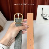 Top Loewe Supple Grain Calf Round Soft Belt 3.2CM