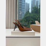 VOLTAIRE slingback pumps in glazed leather