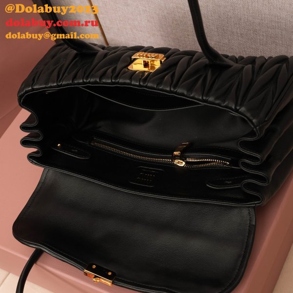 Miu Miu Matelasse Nappa Leather Shoulder Bag 5BD265
