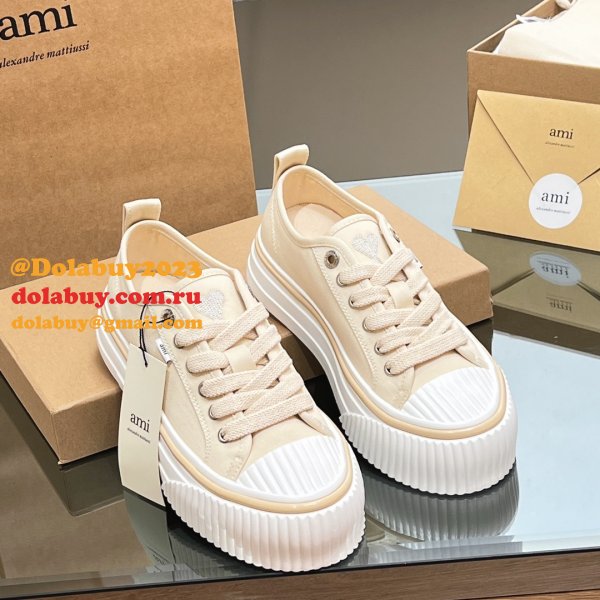 Ami Paris High Quality Platform Tpu Canvas Replica Shoes