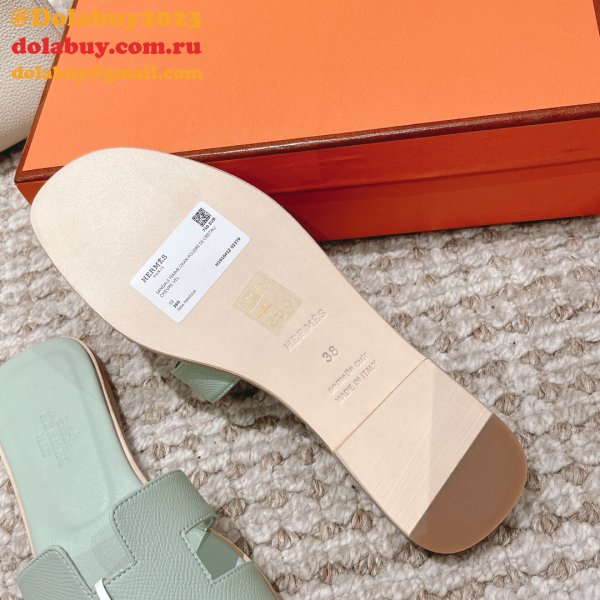 7 Star Luxury hermes Oran sandal Epsom calfskin