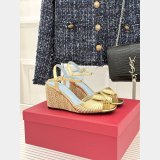 Coeur Royal Laminated Nappa Wedge Sandal 110Mm