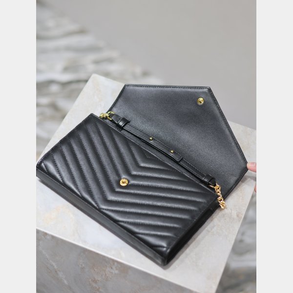YSL Replica 393953/377828 Smooth Leather Envelope Bag