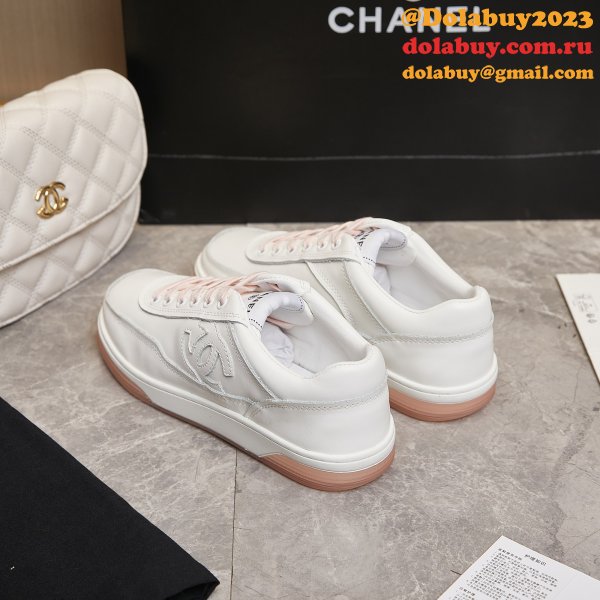 1:1 Mirror chane women Calf leather sneaker