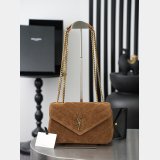 YSL LOULOU MATELASSE suede handbag