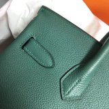 Hermes Birkin 35cm Togo leather Handbags Green