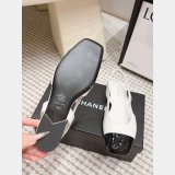 CC Flat Calf Leather Slingbacks Shoes