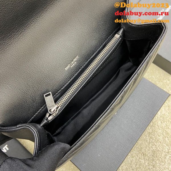 YSL Fake 392737 College Bag in Matelasse Leather