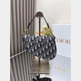 Our Christian Dior Designer Copy Saddle 19.5/25.5Cm Navy Bags