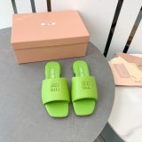 Perfect MiuMiu Bread Slippers Summer Replica Sandals