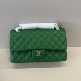 AAA+ Quality FLAP CC Handbag 25cm Caviar Leather