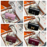 Mirror Hermes handmade Stiching Constance Elan Bag 24cm