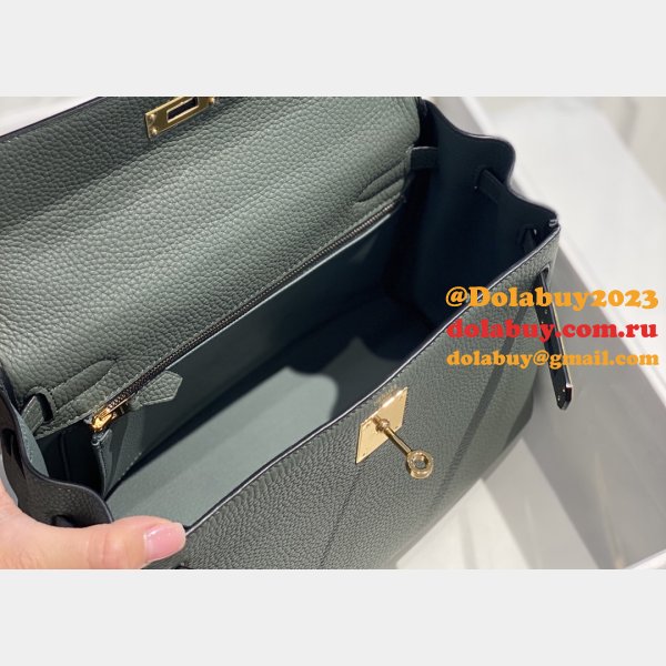 Buy Designer Replica Hermes Kelly 25/28CM Togo Bags Online