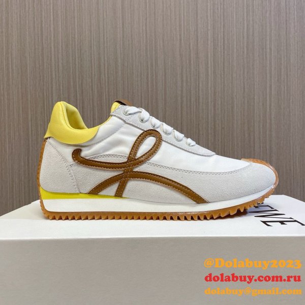 Top Quality Runner In Nylon And Suede Shoes