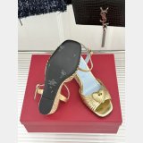 Coeur Royal Laminated Nappa Wedge Sandal 110Mm