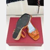 Coeur Royal Laminated Nappa Wedge Sandal 110Mm