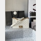 Top Replica CC Le Boy Flap Bag caviar leather 25CM