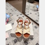 Dellena 95 Wedges Beige Perfect Jimmy Choo Replica Shoes