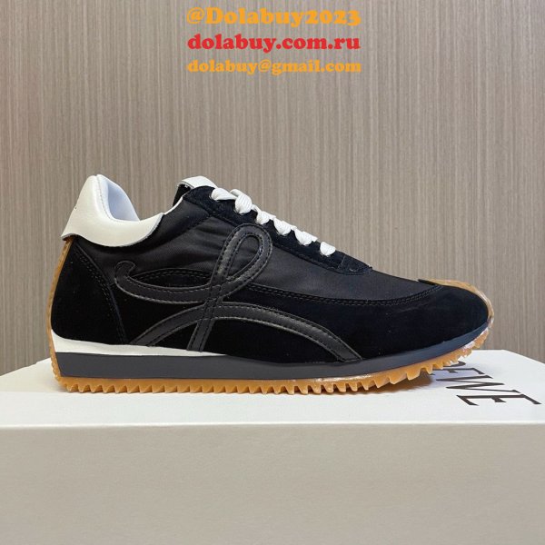 Wholesale Designer Loewe Flow Runner In Nylon And Suede