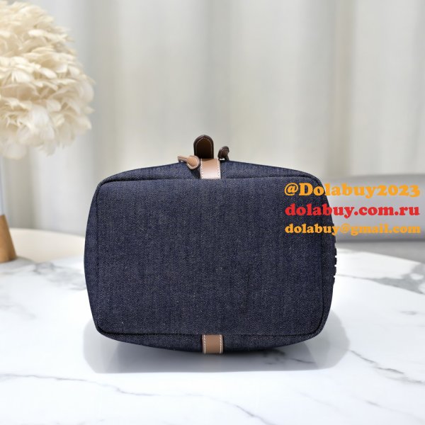 7 Star MiuMIU New Canvas Bucket 5BE089 Bag
