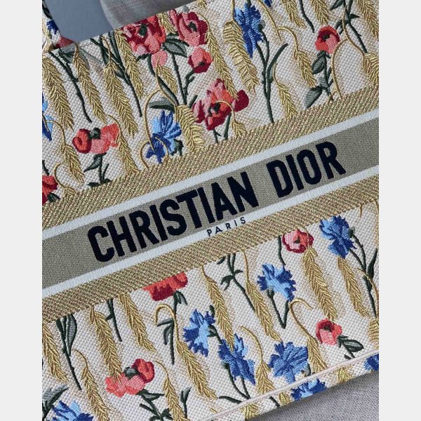 Christian Dior Replica Book Tote Oblique Embroidery