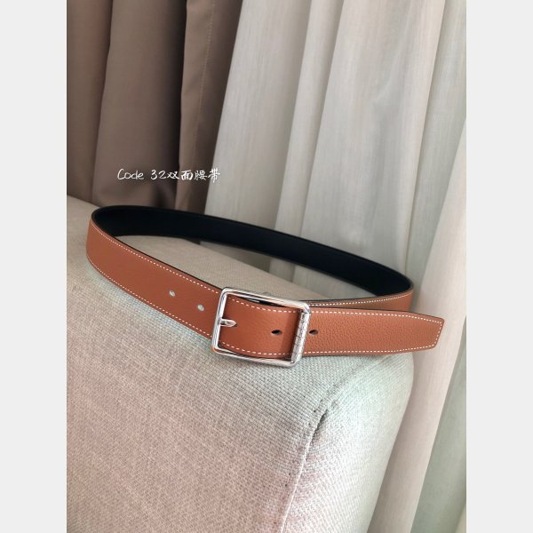 Share Replica Hermes H Belt Reversible Leather 32mm Online