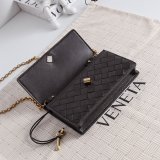 Bottega Veneta Andiamo Intrecciato Wallet on a Chain 844107