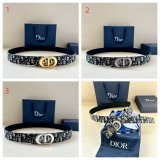 AAA Christian Dior Icon Canvas Belt 35mm