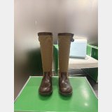 Prada Leather and canvas boots