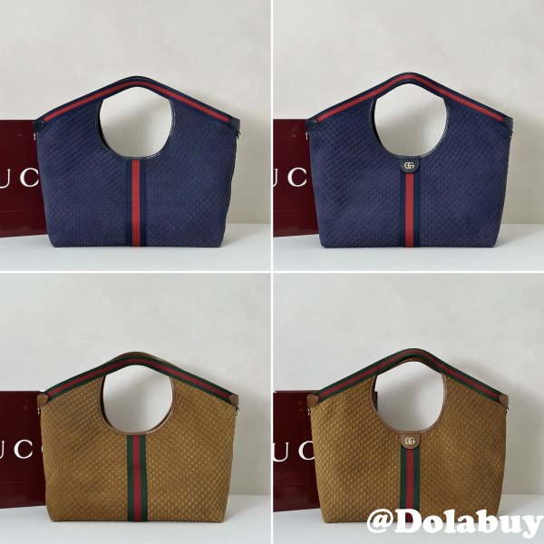 Gucci 853971 Giglio Large Tote GG Canvas Bag