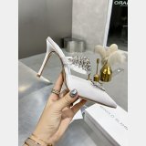 Manolo Blahnik LURUM Satin Crystal Embellished Mules