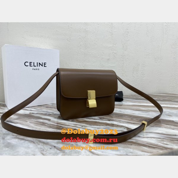 Cheap Celine Designer Teen Classic Box Brown Bag