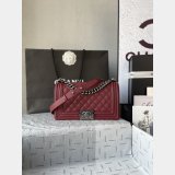 Top Replica CC Le Boy Flap Bag caviar leather 25CM