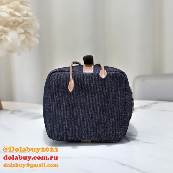 7 Star MiuMIU New Canvas Bucket 5BE089 Bag