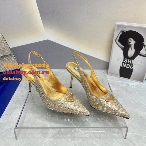 7 Star DESIGNER PRADA REPLICAS FASHION 2023 HIGH HEEL SHOES