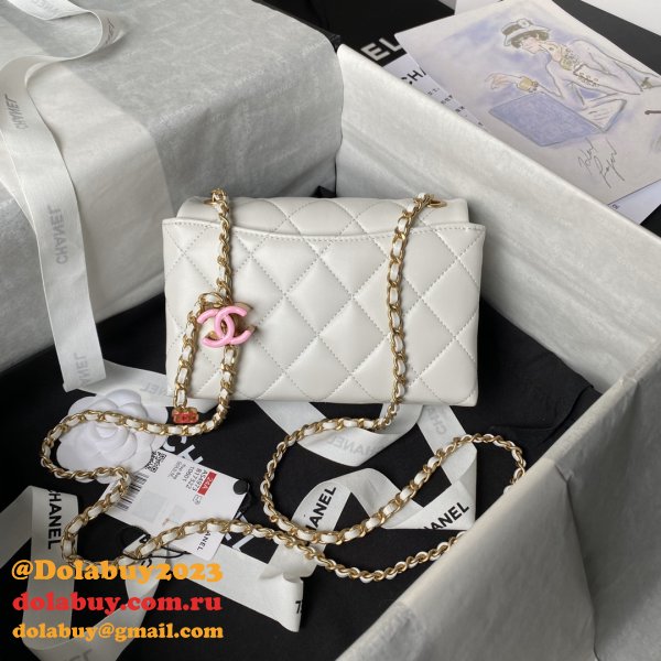 Shop 1:1 Mirror AS4973 Replica Shoulder Black/White Bags