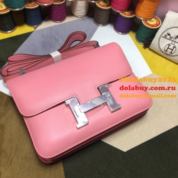 Hermes Constance Bag 23cm Epsom Leather Pink