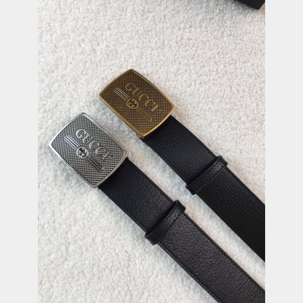 Knockoff Gucci Leather Belt 38mm Black Replica