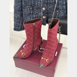 Gucci Horsebit GG Supreme canvas ankle boots