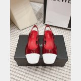 CC Flat Calf Leather Slingbacks Shoes