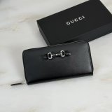 Gucci Web Trademark Zip-Around Wallet A00770/A006YS Horsebit