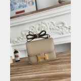 Top quality Hermes handmade Stiching Constance Bag 18CM