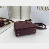 Dior Or Mini Lady Dior Bag with Chain