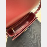 TEEN TRIOMPHE BAG IN SHINY CALFSKIN WITH ENAMEL CLOSURE